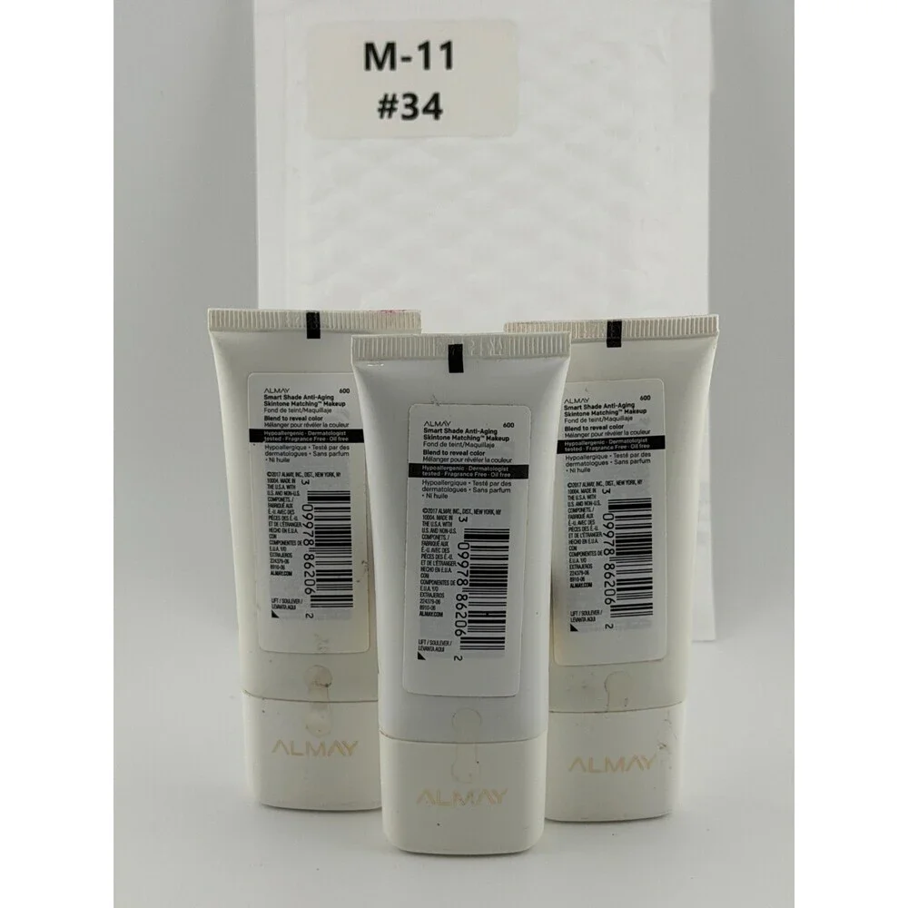 Almay Smart Shade Anti-Aging Skintone Matching Make Mine Dark 600 - Lot of 3
